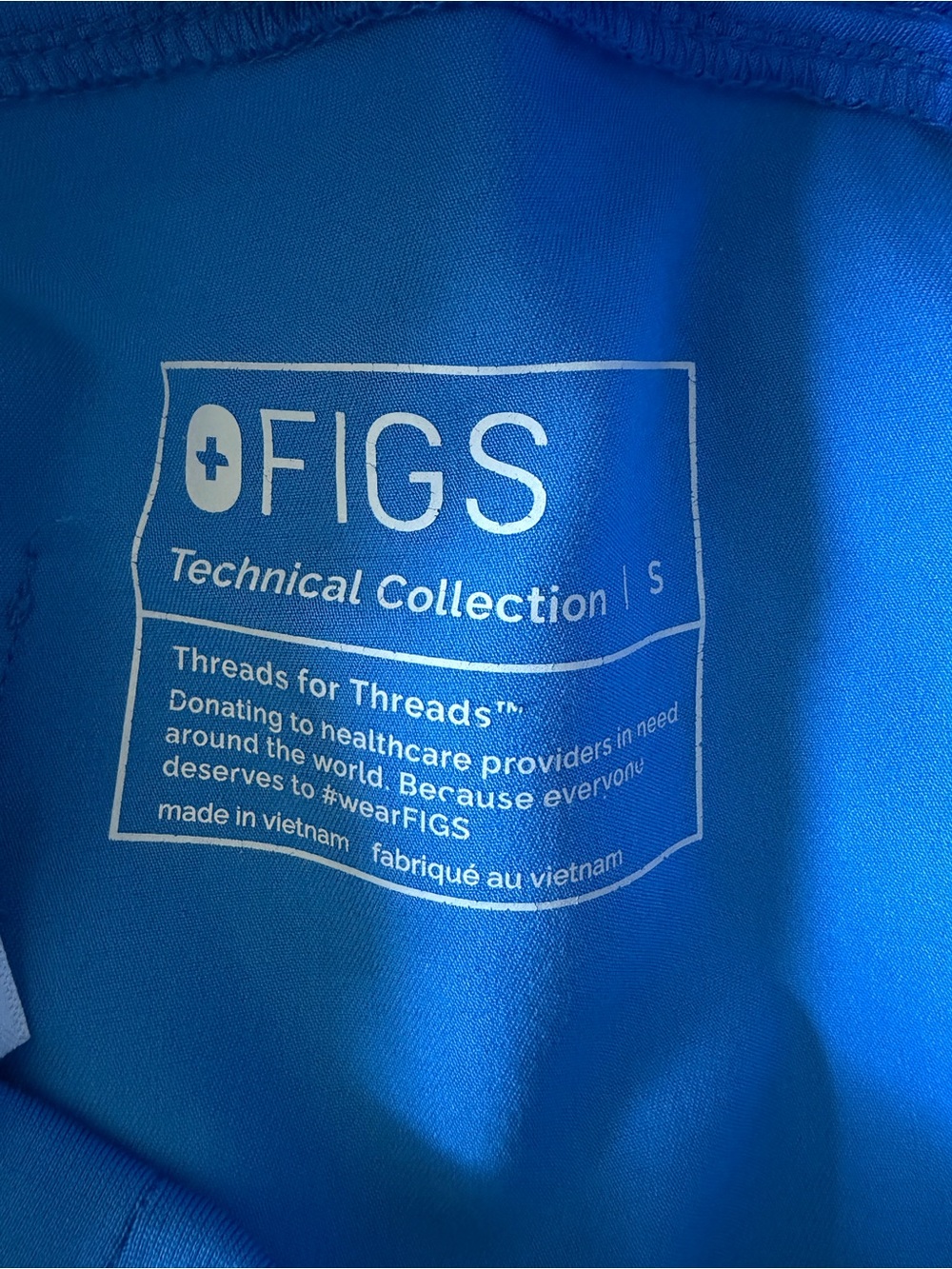Figs Scrub Set in Bright Blue. Size small in top and pants! Basically brand new! - Picture 7 of 8